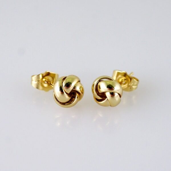 Women Earrings/ Aretes Dama/  Plain/  14k Real Color// E1353