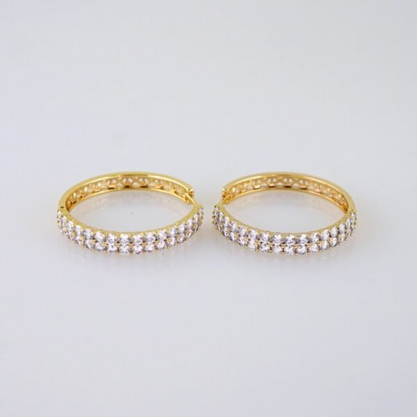 Women Earrings/ Aretes Dama/Zircon Stone/14k Real Color// E1360