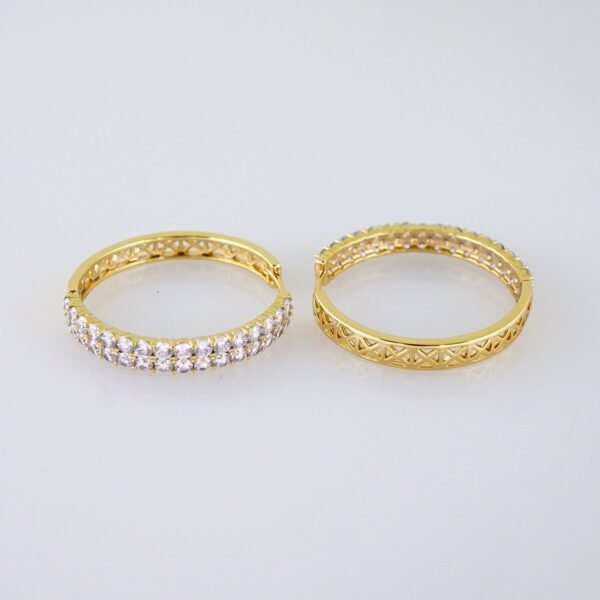 Women Earrings/ Aretes Dama/Zircon Stone/14k Real Color// E1360 - Image 2