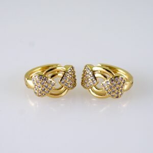 Women Earrings/ Aretes Dama/ Zircon Stone/ 14k Real Color// E1376
