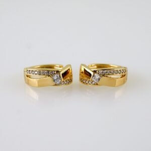 Women Earrings/ Aretes Dama/ Zircon Stone/ 14k Real Color// E1384