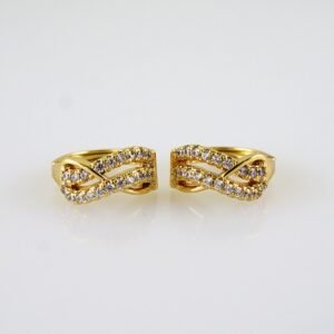 Women Earrings/ Aretes Dama/ Zircon Stone/ 14k Real Color// E1388