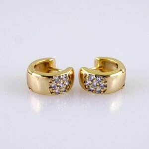 Women Earrings/ Aretes Dama/ Zircon Stone/ 14k Real Color// E1392