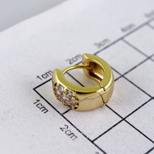 Women Earrings/ Aretes Dama/ Zircon Stone/ 14k Real Color// E1392 - Image 3