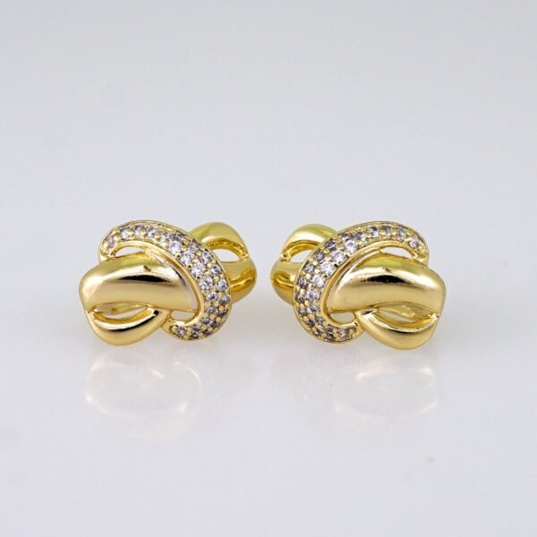 Women Earrings/ Aretes Dama/ Zircon Stone/ 14k Real Color// E1395