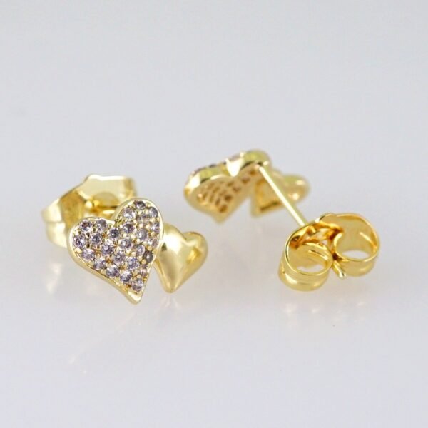 Women Earrings/ Aretes Dama/ Zircon Stone/ 14k Real Color// E1398 - Image 2