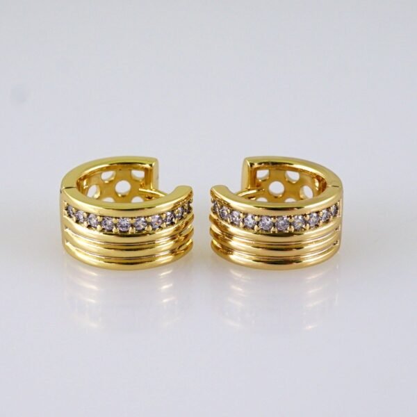 Women Earrings/ Aretes Dama/ Zircon Stone/ 14k Real Color// E1414
