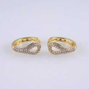 Women Earrings/ Aretes Dama/Zircon Stone/14k Real Color// E1434