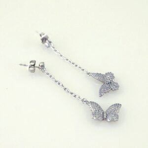 Women Earrings/ Aretes Dama/Zircon Stone/14k Real Color// E1465