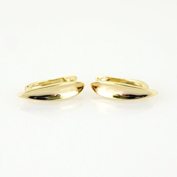 Women Earrings/ Aretes Dama/Plain/ 14k Real Color// E1475