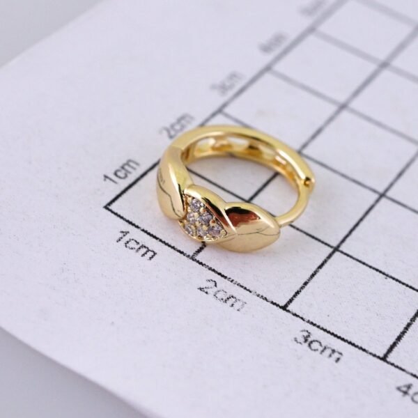 Women Earrings/ Aretes Dama/ Zircon Stone/ 14k Real Color// E1505 - Image 3