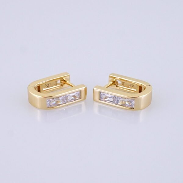 Women Earrings/ Aretes Dama/ Zircon Stone/ 14k Real Color// E1517