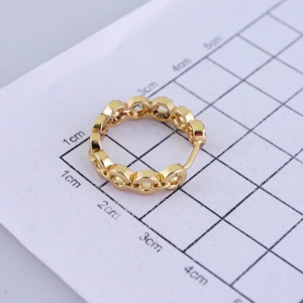 Women Earrings/ Aretes Dama/ Zircon Stone/ 14k Real Color// E1519 - Image 3