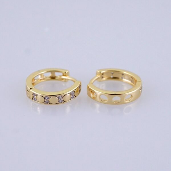 Women Earrings/ Aretes Dama/ Zircon Stone/ 14k Real Color// E1522