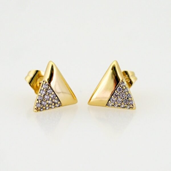 Women Earrings/ Aretes Dama/ Zircon Stone/ 14k Real Color// E1553