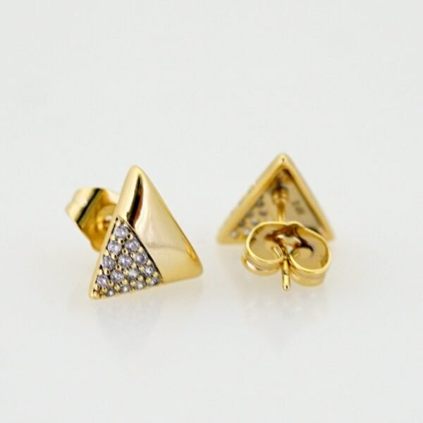 Women Earrings/ Aretes Dama/ Zircon Stone/ 14k Real Color// E1553 - Image 2