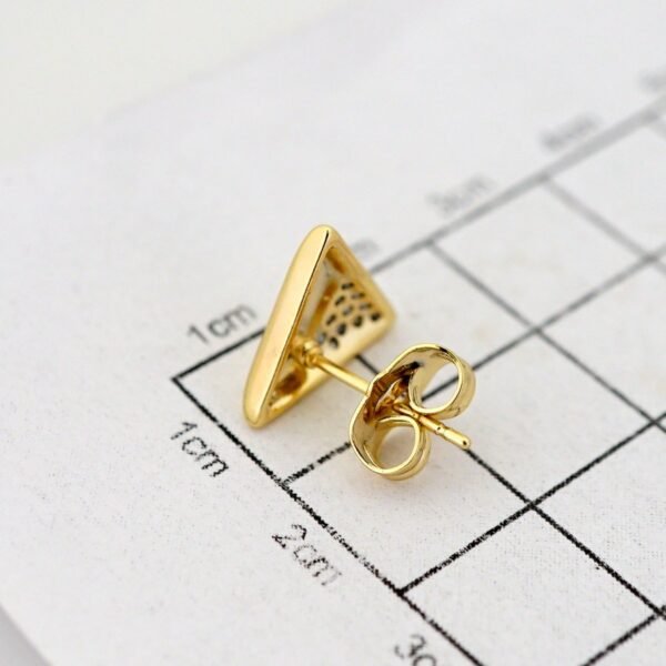 Women Earrings/ Aretes Dama/ Zircon Stone/ 14k Real Color// E1553 - Image 3
