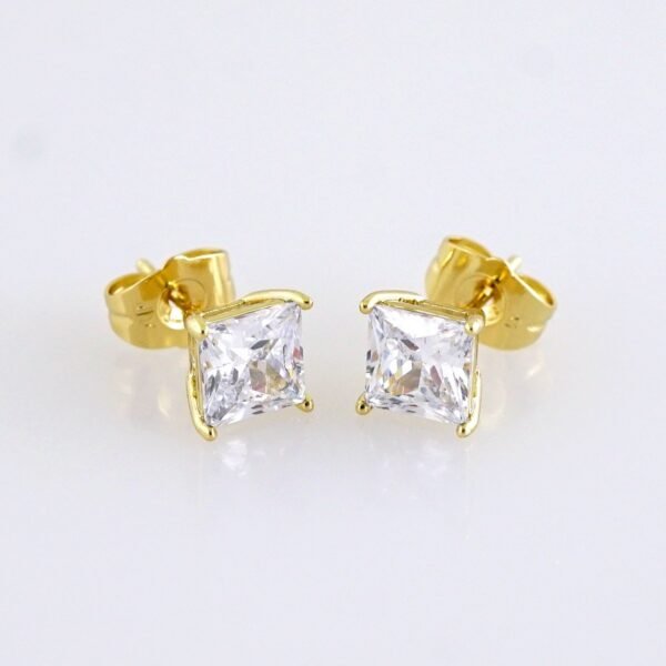 Women Earrings/ Aretes Dama/ Zircon Stone/ 14k Real Color// E1630