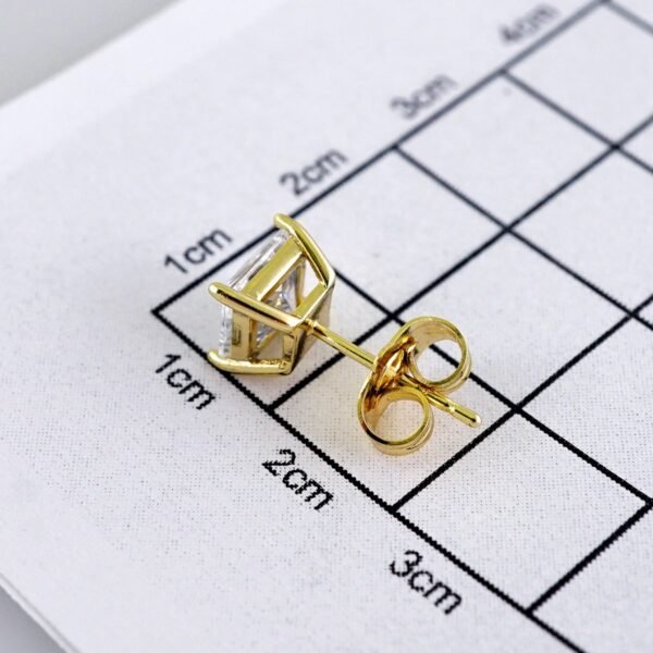Women Earrings/ Aretes Dama/ Zircon Stone/ 14k Real Color// E1630 - Image 3