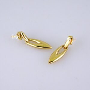 Women Earrings/ Aretes Dama/  Plain/ 14K Real Color/ Stainless Steel// E1634