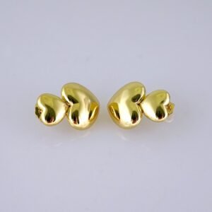 Women Earrings/ Aretes Dama/  Plain/ 14K Real Color/ Stainless Steel// E1635