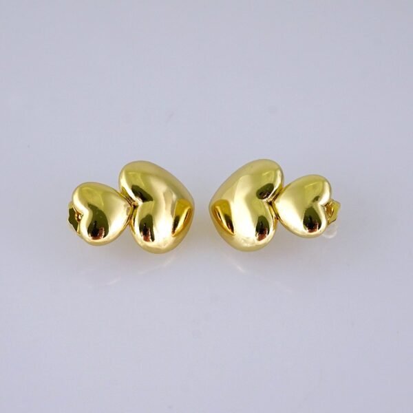 Women Earrings/ Aretes Dama/  Plain/ 14K Real Color/ Stainless Steel// E1635