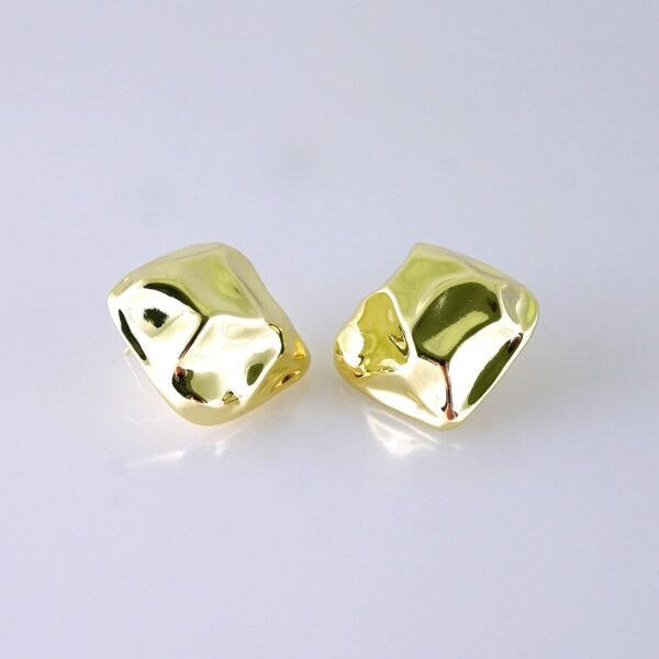 Women Earrings/ Aretes Dama/ Plain/ 14K Real Color/ Stainless Steel// E1656