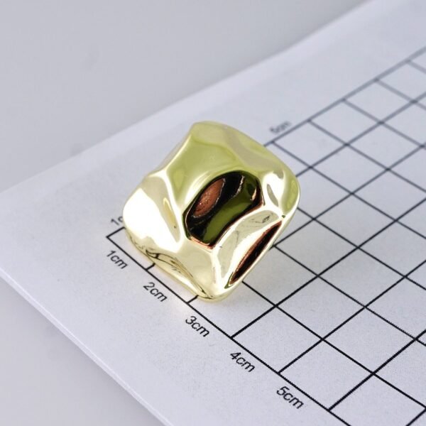 Women Earrings/ Aretes Dama/ Plain/ 14K Real Color/ Stainless Steel// E1656 - Image 3