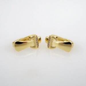 Women Earrings/ Aretes Dama/Zircon Stone/14k Real Color// E446