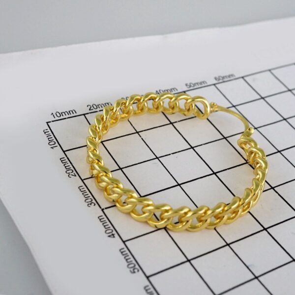 Woman Earrings / Aretes Dama/ Plain/ 14k Real Color// E490 - Image 3