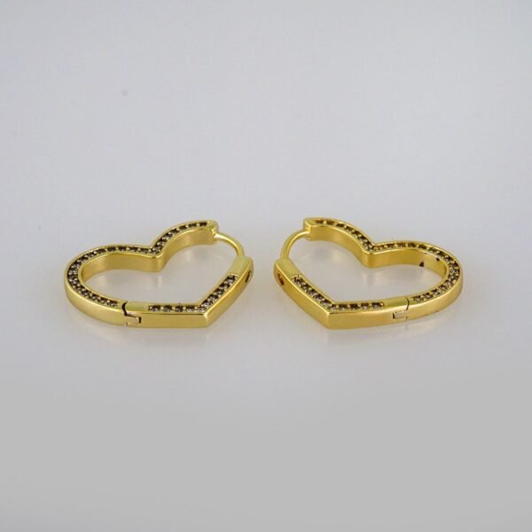 Woman Earrings / Aretes Dama/ Zircon Stone/ 14k Real Color// E493