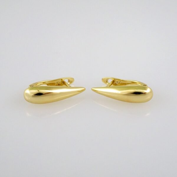 Women Earrings/ Aretes Dama/ Plain/ 14k Real Color// E527