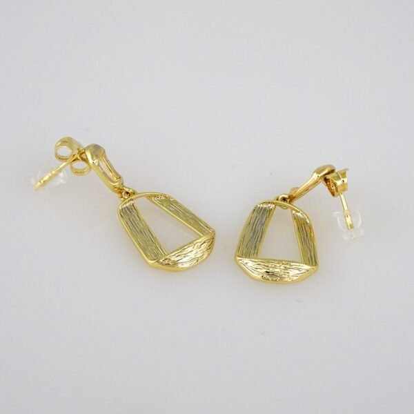 Women Earrings/ Aretes Dama/  Plain/  14k Real Color// E547