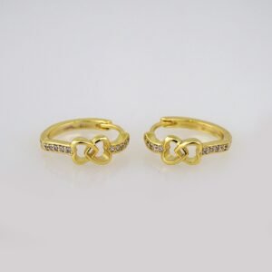 Women Earrings/ Aretes Dama/  Zircon Stone/  14k Real Color// E552