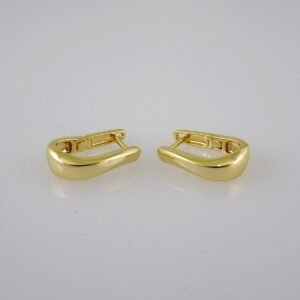 Women Earrings/ Aretes Dama/  Plain/  14k Real Color// E560