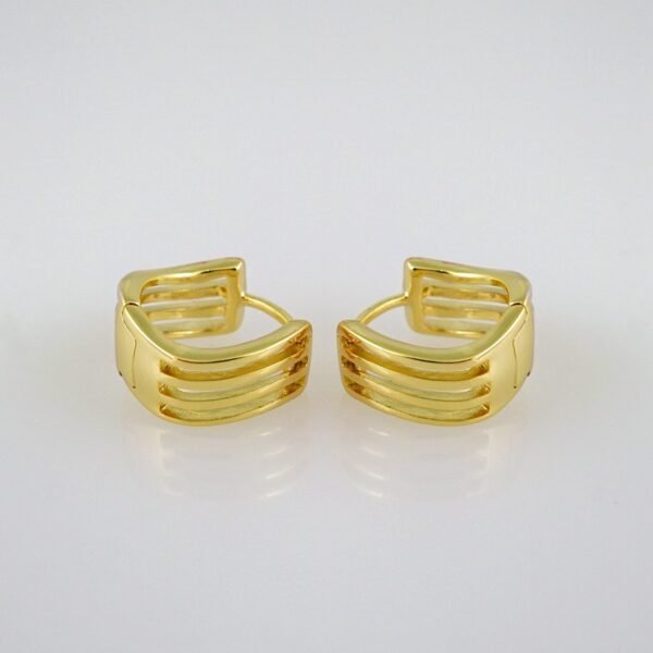 Women Earrings/ Aretes Dama/  Zircon Stone/  14k Real Color// E563