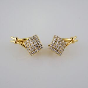 Women Earrings/ Aretes Dama/Zircon Stone/14k Real Color// E587
