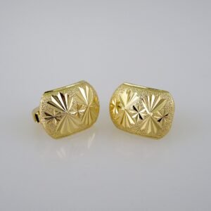 Women Earrings/ Aretes Dama/  Plain/  14k Real Color// E619