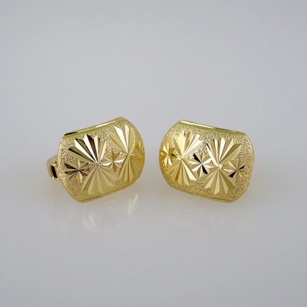 Women Earrings/ Aretes Dama/  Plain/  14k Real Color// E619