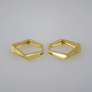 Women Earrings/ Aretes Dama/  Plain/  14k Real Color// E626
