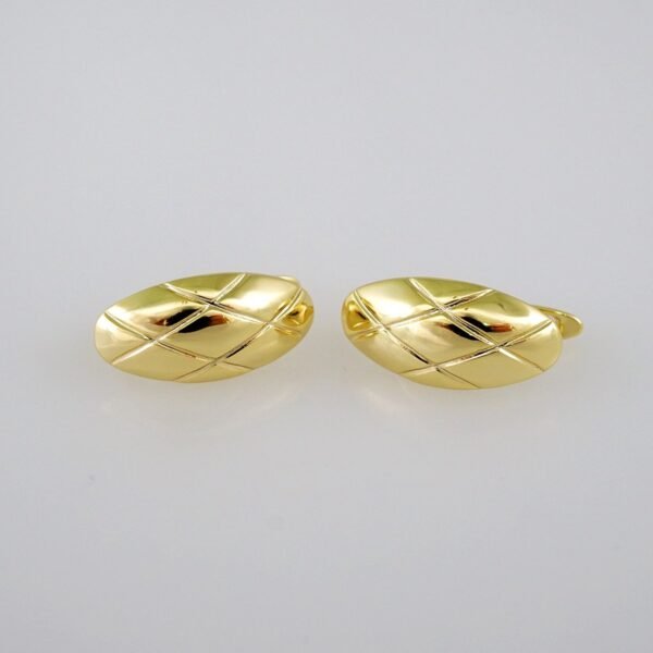 Women Earrings/ Aretes Dama/  Plain/  14k Real Color// E627