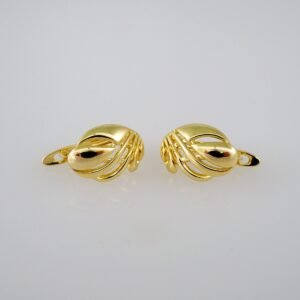 Women Earrings/ Aretes Dama/  Plain/  14k Real Color// E629