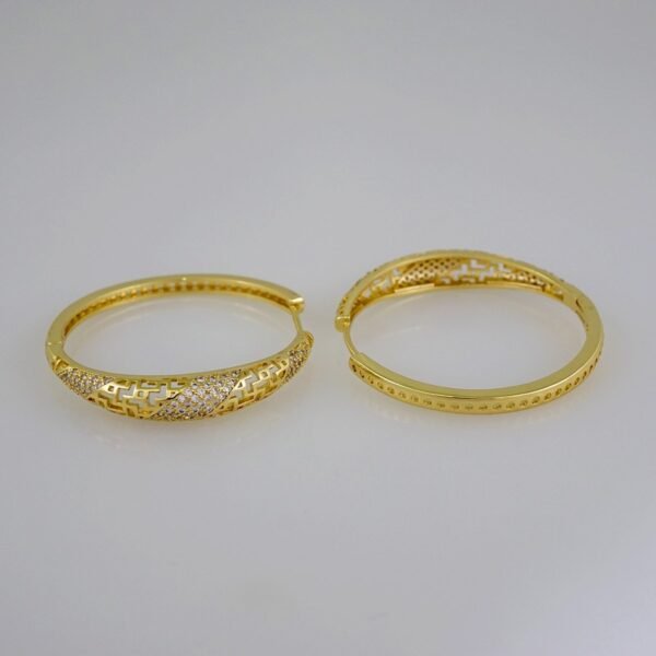 Women Earrings/ Aretes Dama/  Zircon Stone/  14k Real Color// E657 - Image 2