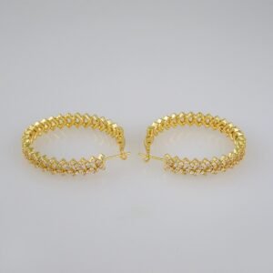 Women Earrings/ Aretes Dama/Zircon Stone/14k Real Color// E664