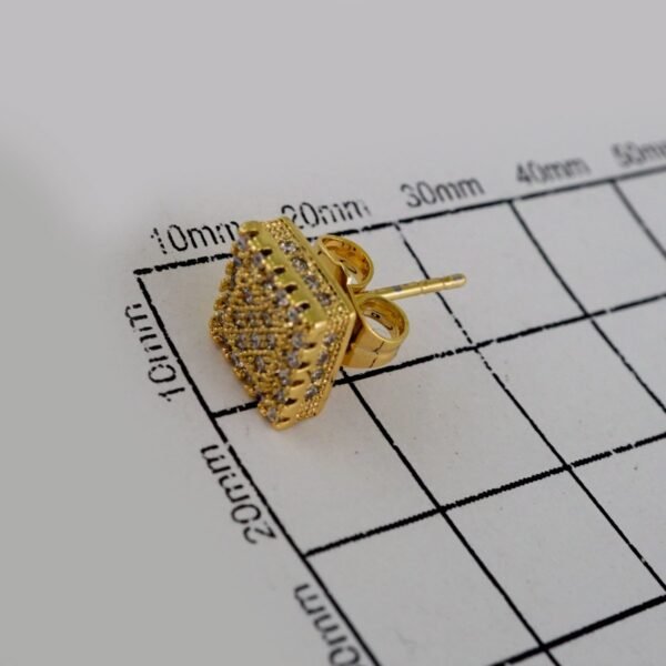 Women Earrings/ Aretes Dama/  Zircon Stone/  14k Real Color// E673 - Image 3