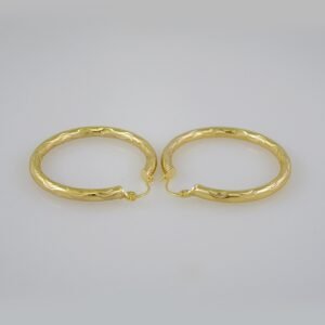 Women Earrings/ Aretes Dama/  Plain/  14k Real Color// E681