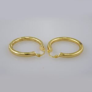 Women Earrings/ Aretes Dama/  Plain/  14k Real Color// E683