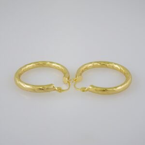 Women Earrings/ Aretes Dama/  Plain/  14k Real Color// E685