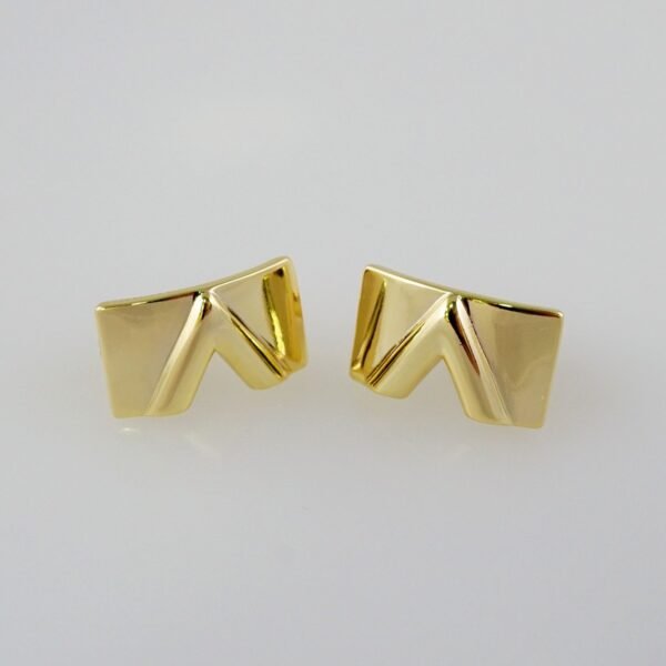 Women Earrings/ Aretes Dama/  Plain/  14k Real Color// E691