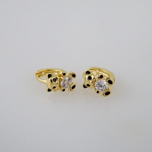 Women Earrings/ Aretes Dama/  Zircon Stone/  14k Real Color// E706